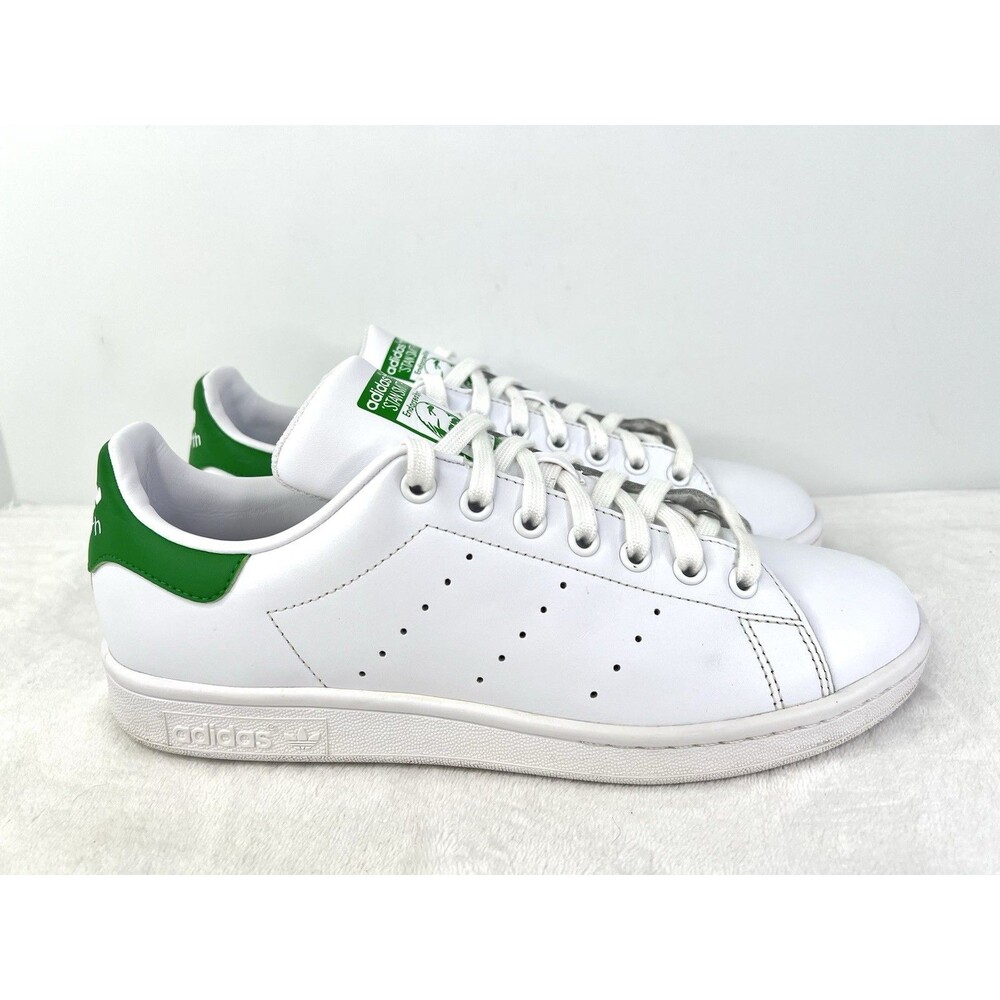 Adidas Stan Smith Classic Leather Sneakers Original White Green Men’s Size 8.5